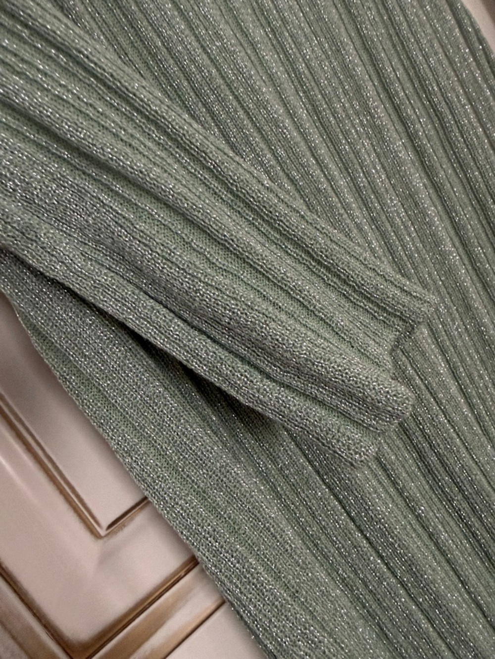 ZARA DRESS WITH METALLIC THREAD - Picture 9 of 10